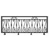 Barandales de escalera de hierro forjado estilo europeo, barandales para balcones interiores, barandales para ventanales, barandales para pasillos de madera maciza para el hogar, instalación DIY en ático