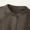 Novedades de otoño transfronterizas: Estilo europeo y americano, moderno, simple, versátil, camisa de manga larga con bolsillo bordado