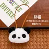 Pingente de boneca de pelúcia de desenho animado coelho decoração alça para pendurar acessório de roupa chaveiro decorativo fofo