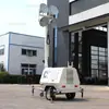 Torre de Iluminación Móvil con Generador, Equipo de Iluminación de Emergencia para Exteriores para Minería, Accionado Manualmente, 5m