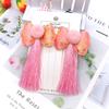 Colgante Infantil Año Nuevo Borla Accesorios para el Cabello Lazo Rojo Antiguo Estilo Chino Ropa Han Bola de Pelo para Niñas Pasador Tocado
