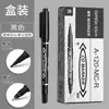 Marcador à Base de Óleo Ponta Dupla Preto À Prova d'Água Caneta de Ponta Grande Marcador de Secagem Rápida Caneta Grossa Caneta Expressa Específica Fabricante de Canetas Atacado