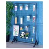 Estante Vertical de Malla de Hierro, Panel de Malla Móvil de Pie, Estante de Malla de Alambre para Supermercado, Estante de Exhibición para Joyería de Jardín de Infancia