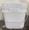 Cubos de Plástico Cuadrados de 5-25 Litros Hechos a Medida de Fábrica, Cubos para Envasado de Pintura de Grado Alimenticio, Cubos Cuadrados Portátiles con Tapas Selladas