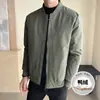 Chaqueta de Plumón para Hombre Tangkez Otoño Invierno Chaqueta con Cuello de Béisbol para Hombre Negocios Juventud Casual Versátil Abrigo de Plumón
