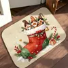 Esterilla Drenante para Cocina Esterilla Absorbente de Agua para Encimera Esterilla de Control de Agua para Secar Platos y Tazones Esterilla Decorativa para Festival de Navidad Esterilla Antideslizante para Mesa