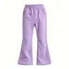 Pantalones acampanados de niña transfronterizos, pantalones elásticos ajustados, pantalones largos con forro polar para otoño e invierno de niños, pantalones de uniforme escolar para niños mayores