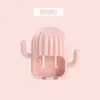 Soporte para cepillos de dientes de cactus para el hogar, estante para cepillos de dientes sin perforaciones, soporte simple para cepillos de dientes eléctricos montado en la pared, estante de almacenamiento