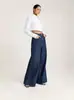 Jeans Europeu e Americano Plus Size Feminino 2026, Tendência Streetwear 6X Grande Solto Wide Leg Calças Vintage