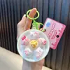 Mini Frutas Simuladas Comida Brinquedo Whac-A-Mole Chaveiro Estudante Brinquedo Educativo Chaveiro Alívio de Estresse Pequeno Presente Venda por Atacado