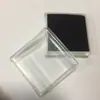 Caja de almacenamiento cuadrada transparente de suministro explosivo joyero regalo tapa cielo y tierra caja de plástico forro personalizado