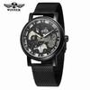 VENCEDOR VENCEDOR 036 Relógio Masculino Moda Casual Popular Malha Cinto Oco Manual Relógio Mecânico Atacado