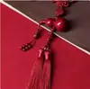 Colgante de calabaza Fulu Kangning de cinabrio rojo para coche, colgante de seguridad para espejo retrovisor de coche, para hombre y mujer, arena dorada púrpura del emperador