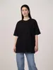 Camiseta de Manga Corta de Algodón Puro de Peso Pesado para Mujer de 300g, Camiseta Trendy de Cuello Redondo de Corte Holgado para Primavera y Verano, Camiseta Básica para Mujer