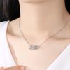 Romántico Collar 520 Cadena para Clavícula para Mujer Joyería Corazón Latiente Colgante Tembloroso Plata Tanabata Nuevos Accesorios de San Valentín