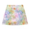 Doce Conjunto Feminino Estilo Ballet, Lançamento Verão 2026: Blusa Curta Colorida com Recortes e Saia Estampa Pintura a Óleo