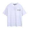 Camiseta de Manga Curta Casual Europeia e Americana com Logo de Letra Simples Palm Angels Palm Angel PA para Homens Verão