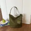 Bolso Bandolera Tipo Cubo para Mujer 2026 Nuevo Estilo de Moda Verano Gama Alta Retro Versátil Bolso de Hombro Único para Debajo del Brazo Bolso para Viajes