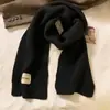 Bufanda Cálida de Lana Feel 2026 Protector de Cuello de Imitación Cachemir para Mujer Estilo Coreano Atmósfera Engrosado Temporada de Otoño e Invierno Polaina de Punto para el Cuello