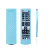 Aplicável para Novo Controle Remoto de Ar Condicionado LG AKB76037601 Capa Protetora de Silicone Espessada Anti-queda Luminosa com Cordão