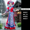 3 de Março Vestuário Étnico Zhuang de Guangxi para Adultos, Fantasias de Minorias Étnicas em Nanning, Trajes Formais Masculinos e Femininos, Trajes de Performance em Brocado Zhuang, Saias Longas