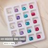 Joyería de uñas con forma de corazón torcido, diamantes grandes 2023, nuevas explosiones japonesas, superflash Aurora, color mágico, amor, taladro de uñas, decoración