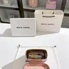 Entrega en una sola pieza bolsa de caja rosa de alta calidad moda 2024 bordado bolsa cuadrada pequeña portátil venta al por mayor