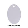Amazon transfronterizo en blanco transferencia térmica doble cara aluminio etiqueta de perro etiqueta sublimación colgante de hueso etiqueta de perro mascota