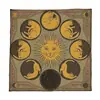 Toalha de Mesa Tarot Fase da Lua Geométrico Jogo de Cartas Tarot Tecido de Mesa Veludo