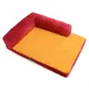 Cama para gato cama para perro cama para mascota desmontable y lavable con respaldo alfombrilla grande para perro suministros para mascotas venta al por mayor directa de fábrica