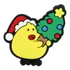 Encantos de Zueco de Dibujos Animados de PVC para Navidad Copo de Nieve Hombre de Jengibre Muñeco de Nieve Hebillas de Zapato de Goma Blanda Accesorios de Decoración de Zapatos DIY Festivos