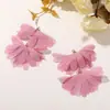 Menina Doce Fada Clareamento Borla Flor de Chiffon Pingente DIY Brincos de Férias na Praia Brincos Brincos de Vitalidade Acessórios