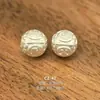 Plata Pura 999 Accesorios de Plata Dura 3D Colgante DIY Dios de la Riqueza Atrae Riqueza y Buena Fortuna Cuentas de Plata Pura Colgante de Bolsa de la Suerte Pixiu