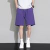 Pantalones Cortos de Verano para Hombre Nuevos Ropa Exterior Casual Sueltos Transpirables Seda de Hielo Delgados Color Caramelo Multicolores de Cinco Puntos Verano