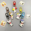 Chaveiro Criativo de Desenho Animado Snoopy Chaveiro Cachorrinho Charlie Bolsas Masculinas e Femininas Pequenos Pingentes Pequenos Presentes Atacado