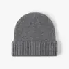 Gorro de Lana Grueso de Punto para Primavera y Otoño, Cálido, Protector de Orejas, Unisex, Transfronterizo, Versátil para Exteriores, Casual, Viajes