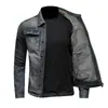 2026 Nueva Chaqueta de Mezclilla Clásica Lavada Vintage Europea y Americana para Hombres Jóvenes, Elegante Abrigo Streetwear con Cuello de Solapa de Moda