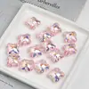 Dingyi Clover de Cuatro Hojas Transparente Multifacético Cuentas Luna Fría Acrílico Electrochapado Cuentas Sueltas Material para Joyería DIY Cadena de Teléfono Móvil