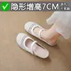 Nuevas Zapatillas de Verano Transpirables de Punta Cerrada Tejidas para Mujer, Sandalias Mary Jane Huecas de Verano para Exteriores que Aumentan la Altura