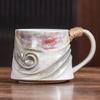 Taza de café de aspecto elegante taza con forma especial taza de cerámica creativa suministro transfronterizo cambio de horno taza de agua taza para el hogar