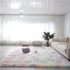 Alfombra Moderna Simple Tie-Dye Seda Lana Dormitorio Área Grande Completa Sala de Estar Alfombra Felpa No Suelta Pelo Decoración Suave