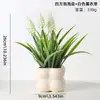 Estilo Ins Escandinavo Planta Verde Artificial en Maceta Adornos para Sala de Estar Escritorio Flores Artificiales Decoraciones Florales de Cerámica