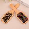 Pente Quadrado com Air Bag Portátil de Madeira com Almofada de Ar Antiestático para Alisar Cabelo Placa Grande Pente para Cabelo Longo Feminino Pente de Cabeleireiro