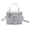 Bolsa Pequena Estilo Primavera Feminina 2025 Nova Moda Corrente Ombro Transversal Bolsa de Maquiagem Texity Bolsa Quadrada Pequena
