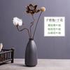 Jarrón pequeño de cerámica con adornos Jingdezhen, decoración zen de escritorio, flores secas, arreglo floral simple chino para sala de estar, artículos florales retro.