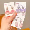 Aretes de Clip Lindos de Princesa Elsa para Niños Sin Perforación Aretes de Dibujos Animados para Niña Pequeña Aretes Colgantes para Bebé Aretes Anti-Dolor