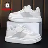 Zapatos Infantiles Babudou, Zapatos Blancos Transpirables Infantiles, Tenis Casuales para Niños, Tenis Blancos para Niñas, Zapatos de Malla para Estudiantes de Primaria