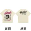 Verano 2025 Nueva Marca de Moda Europea y Americana Unisex Holgada Oversize Manga Corta Cuello Redondo Camiseta Vintage Versátil Estilo Americano Versión Delgada