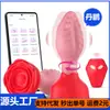 Plug Anal Rosa de Balanço Controle Remoto por App Masturbação no Backcourt Masculino e Feminino Massageador Vibrador de Silicone Brinquedo Sexual para Adultos