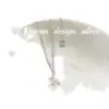Collar de Plata de Ley S925 Diseño Nicho Estilo Ins Dongdaemun Corea del Sur Perro Burbuja de Plata Rota Simple para Mujer Gama Alta